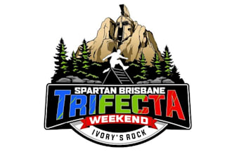 make mascot spartan location logo with brisbane ivorys rock