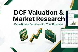 build expert financial models, dcf valuations, and market research