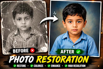 colorize black and white, restore and unblur old photos