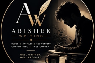 write SEO blog posts and articles for you