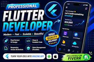 build flutter apps for android and ios app