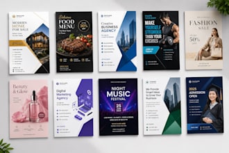 modern professional flyer poster design