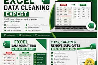 clean, format and organize your data