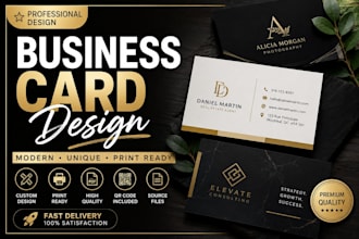 design a professional business card ready for print