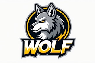 do creative a wolf head logo design your company