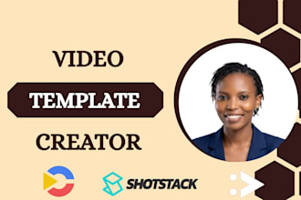 setup video template with creatomate, json2video and shotstack