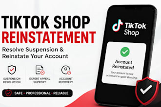 resolve tiktok shop suspension and reinstate your account