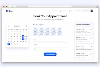booking or appointment system website