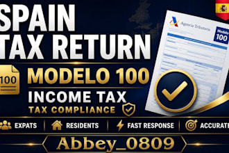 prepare spain income tax return modelo 100 and tax compliance