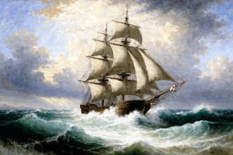 create ship oil painting for you