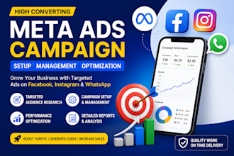 run high converting meta ads for facebook instagram and whatsapp
