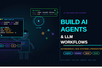 build custom ai agents and llm API workflow