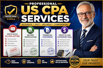 write a business letter and CPA income verification,  prepare profit and loss
