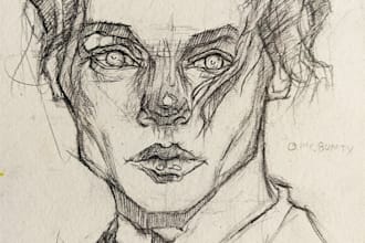 draw hand drawn portrait sketches in a different way