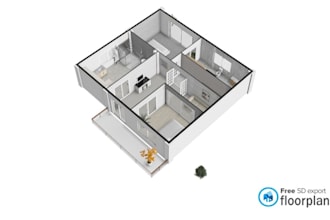 do 3d architectural visualization and 2d floor plans
