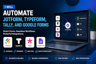 automate jotform, typeform, tally, and google forms