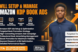 setup amazon book promotion and ebook promotion with amazon kdp ads