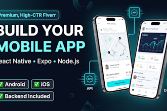 build a react native expo mobile app with nodejs backend