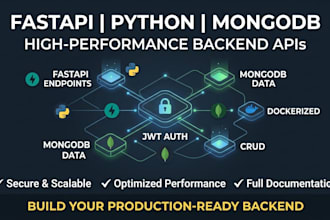 develop python fastapi rest API with mongodb and jwt authentication