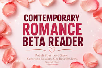 beta read your contemporary romance beta reader