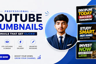 design a amazing youtube thumbnails