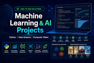 do image classification, clustering, ml projects in python