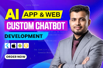 do ai mobile app development, ai website with ai chatbot, agent as ai developer