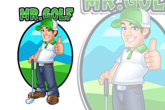 do create a modern golf logo for golf courses and businesses