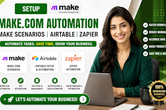 setup made com automation make com scenario airtable zapier automation expert