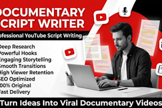 write and edit youtube documentary video scripts