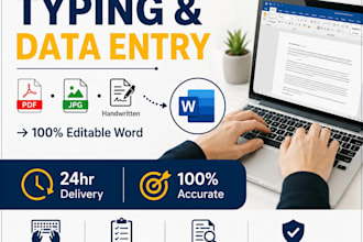 data entry and typing