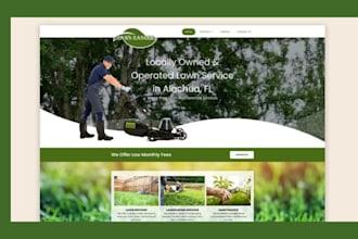 design landscaping website lawn care website landscaping logo gardening website