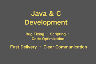 write python scripts and debug c and java programs