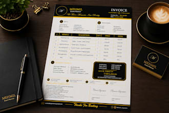 create modern and premium invoice templates