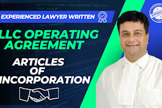 write llc operating agreement and articles of incorporation