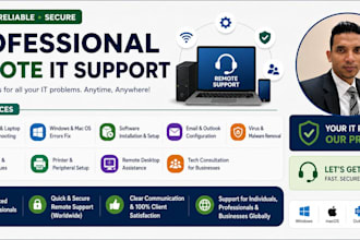fix your windows PC, remote IT support for computer, outlook, network workplace