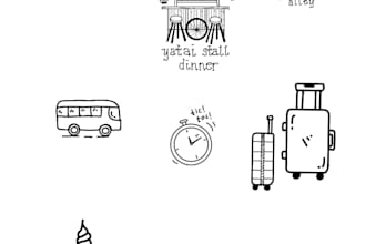 do doodles for your travel highlights or special moments