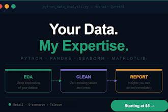 do data analysis, eda and data cleaning on CSV or excel