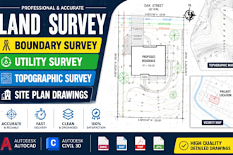 land survey boundary survey topographic survey utility survey plot plan drawings