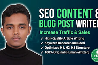 write SEO curated articles for your blog