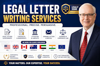 legal notices, demand letters, cease and desist letters, eviction notice
