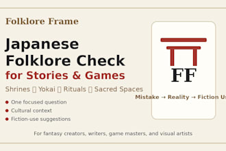 answer one japanese folklore or shrine question for your story or game