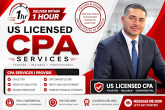 write cpa letter, verification letter, employment letter, financial statement