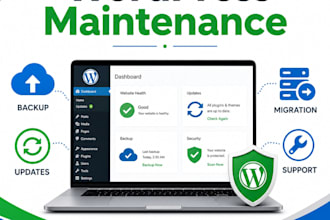 provide wordpress website maintenance and monthly support
