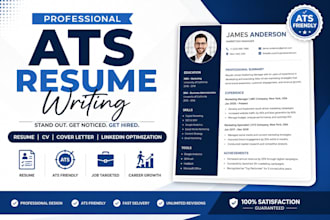 create a professional ats resume, CV and cover letter