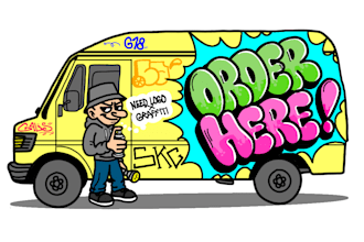 create custom graffiti lettering logo in bold urban street style