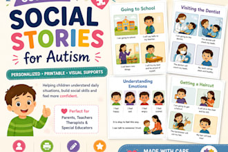 create printable social stories for autism and special needs