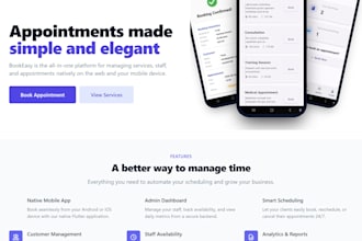 build a custom laravel web app with flutter mobile app