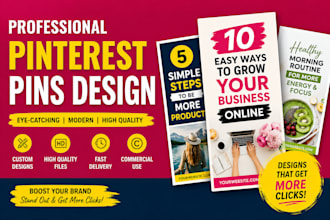 design professional pinterest pins