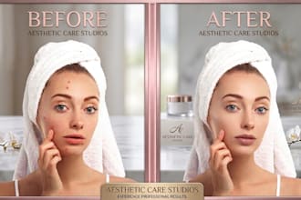 do professional high end photo editing and  skin  and  hair retouching